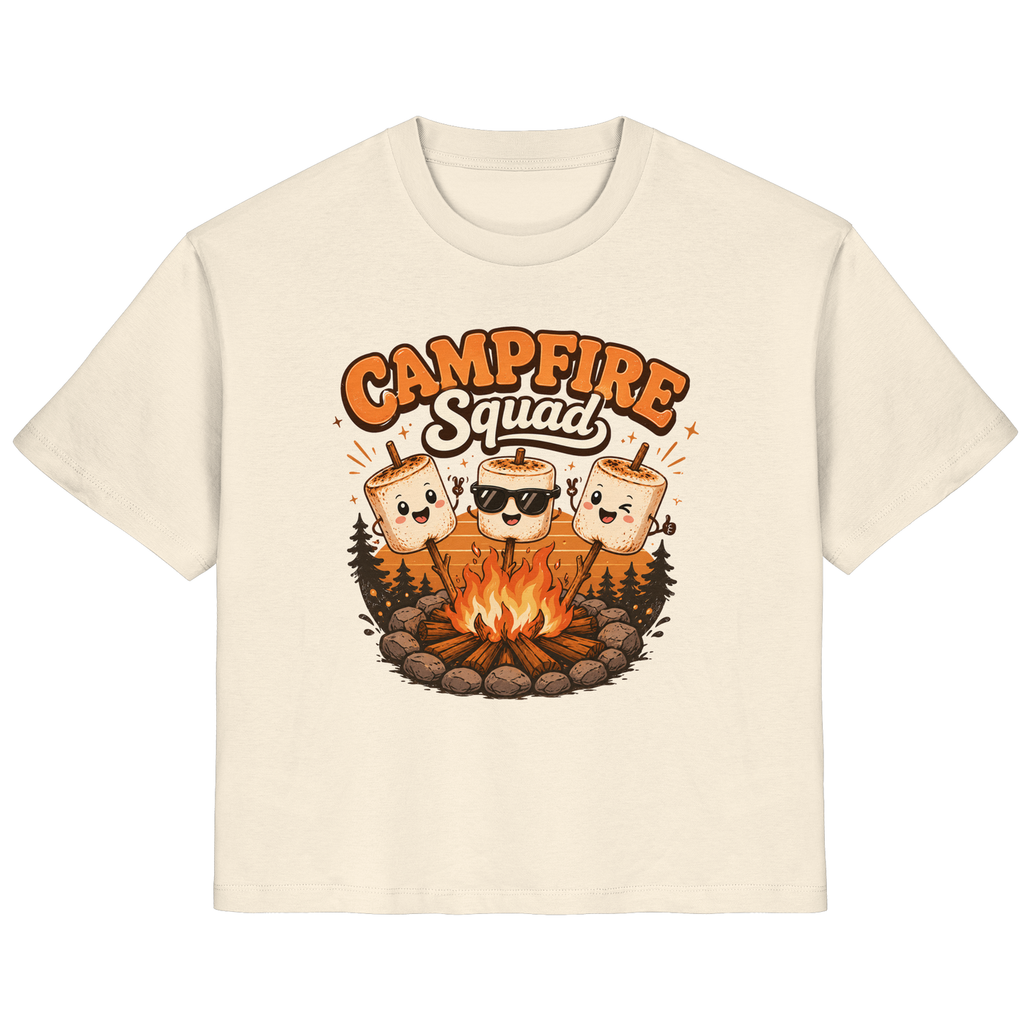 Clever Outdoor Campfire Squad - Ladies Organic Shirt