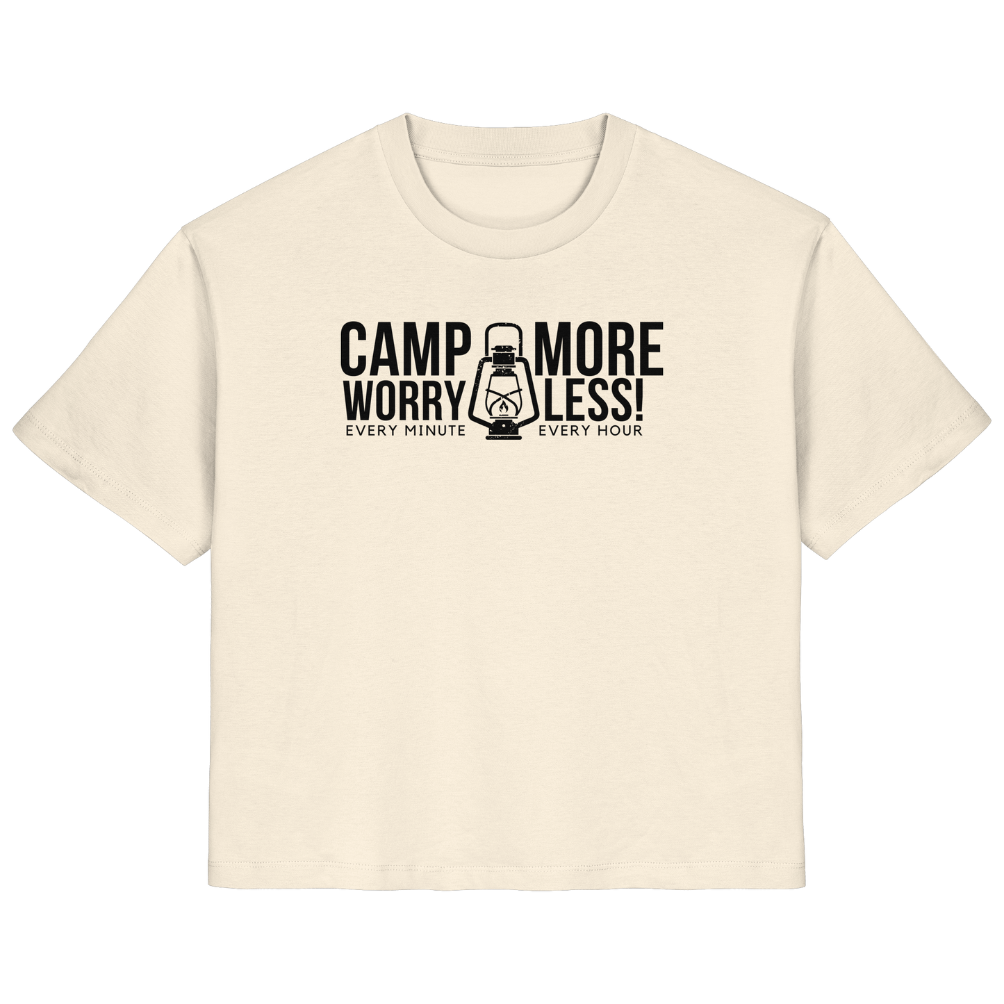 Clever Outdoor Camp More Worry Less  - Ladies Organic Shirt