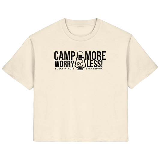 Clever Outdoor Camp More Worry Less  - Ladies Organic Shirt - clever-outdoor.de