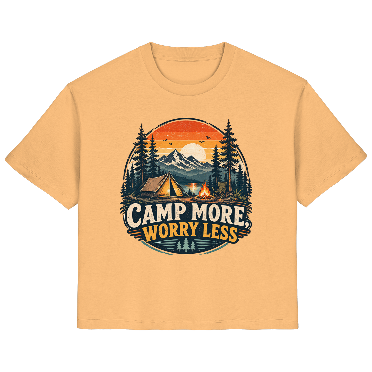 Clever Outdoor Camp More Worry Less - Ladies Organic Shirt