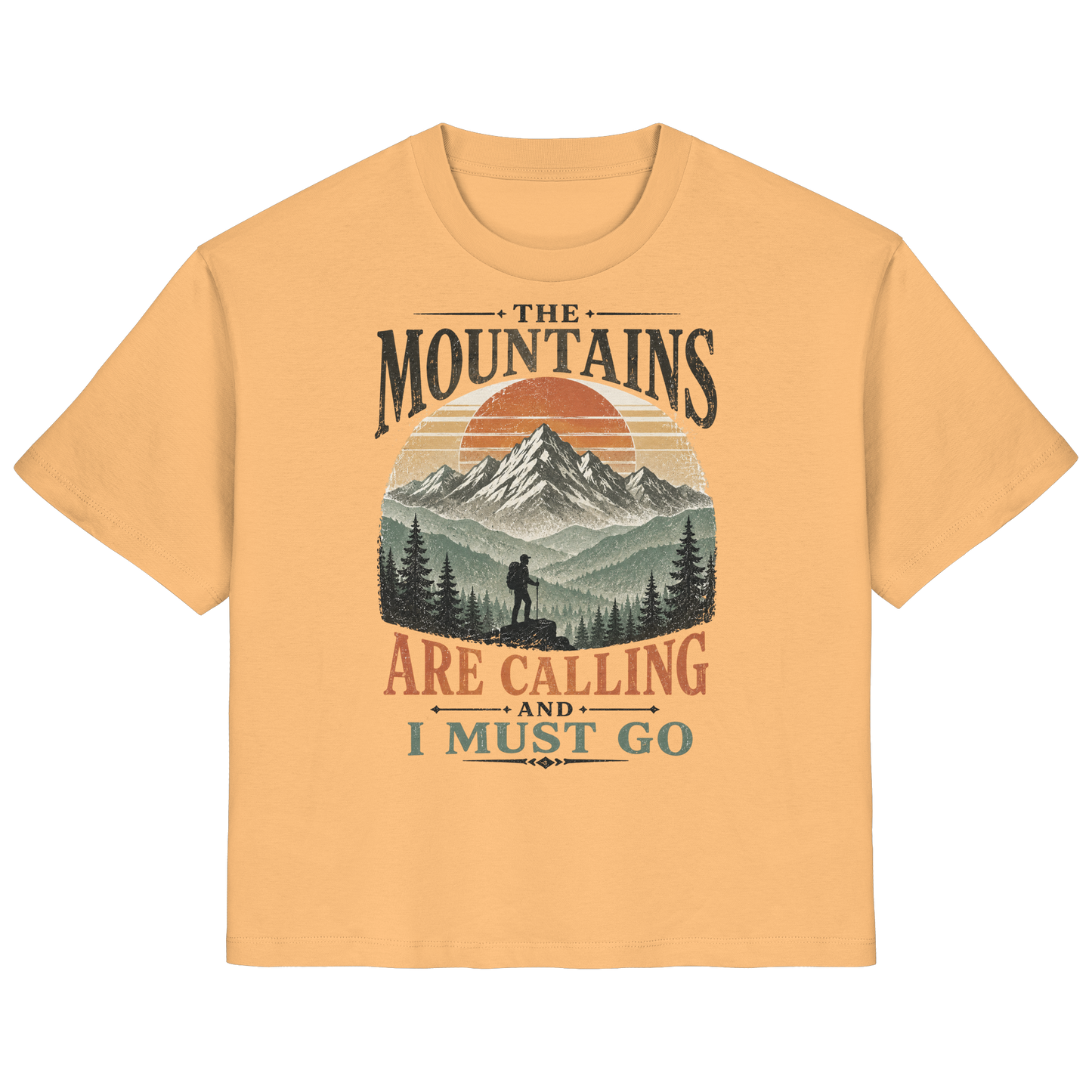 Clever Outdoor The Mountains Are Calling And I Must Go - Ladies Organic Shirt