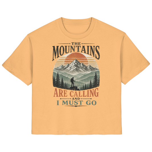 Clever Outdoor The Mountains Are Calling And I Must Go - Ladies Organic Shirt - clever-outdoor.de