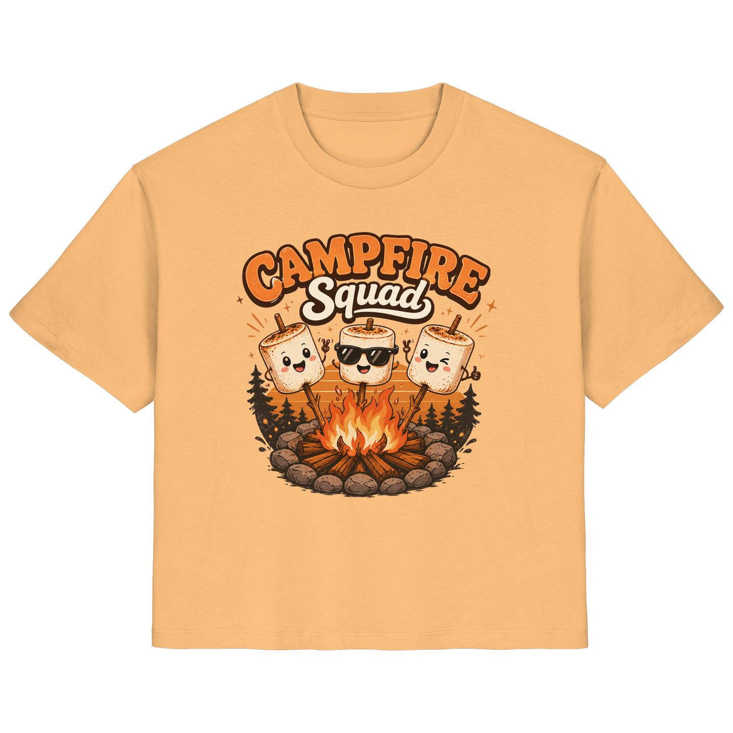 Clever Outdoor Campfire Squad - Ladies Organic Shirt