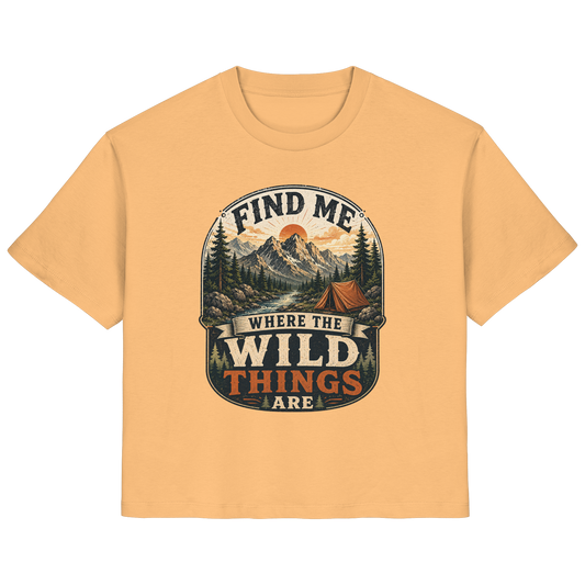 Clever Outdoor Find Me Where The Wild Things Are  - Ladies Organic Shirt - clever-outdoor.de