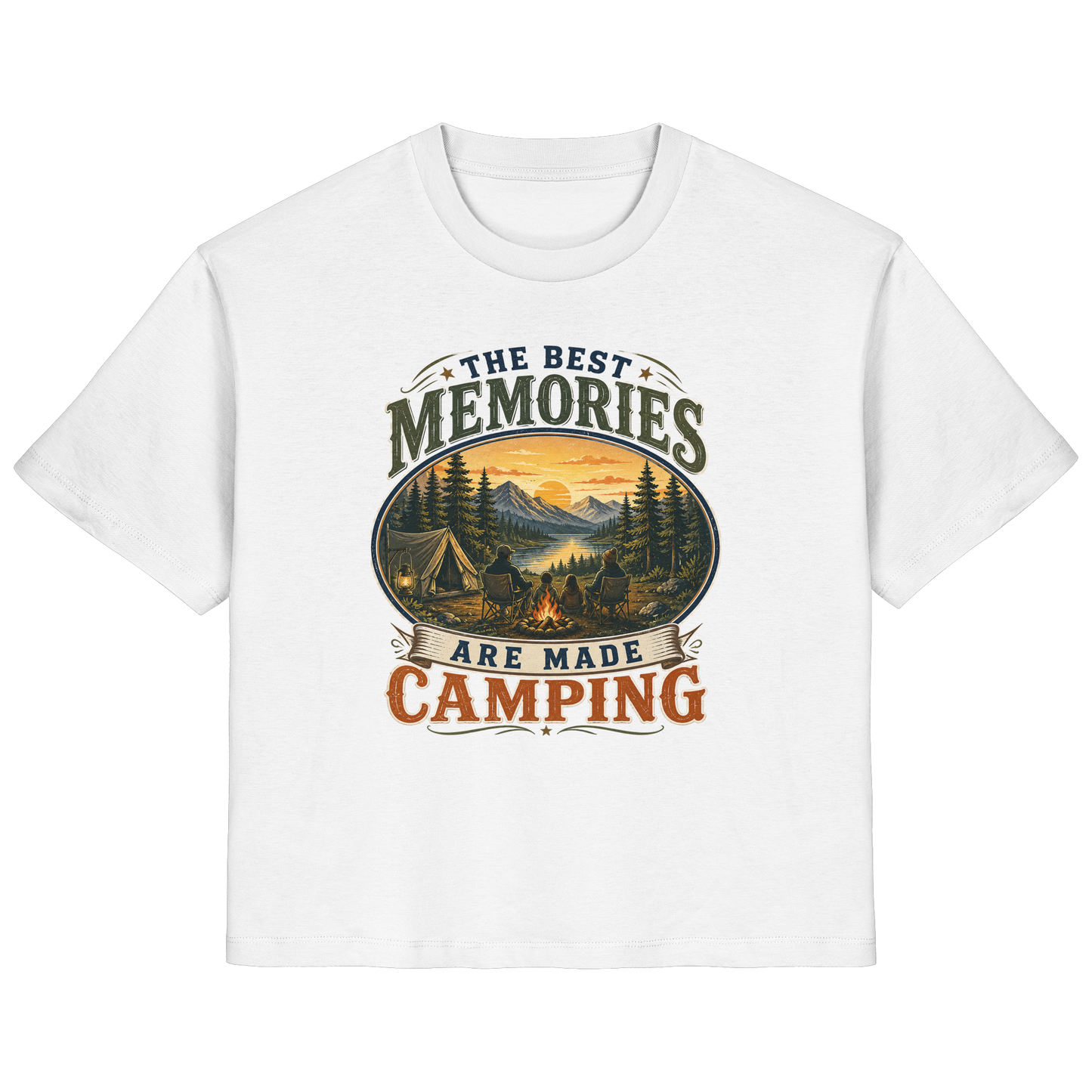 Clever Outdoor The Best Memories Are Made Camping - Ladies Organic Shirt