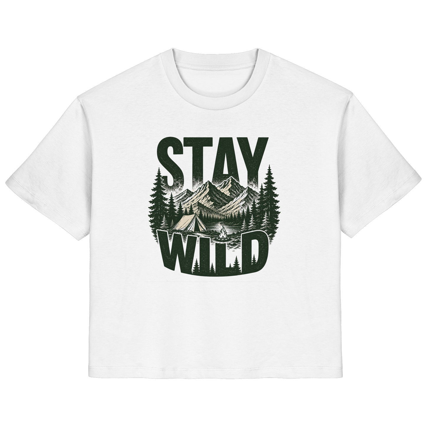 Clever Outdoor Stay Wild  - Ladies Organic Shirt