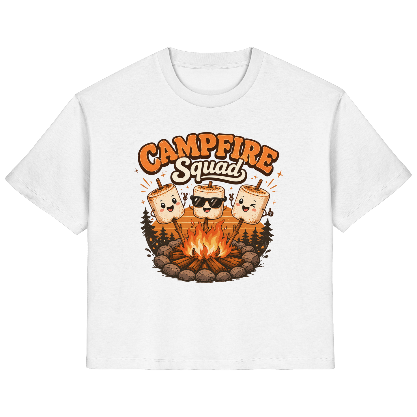 Clever Outdoor Campfire Squad - Ladies Organic Shirt