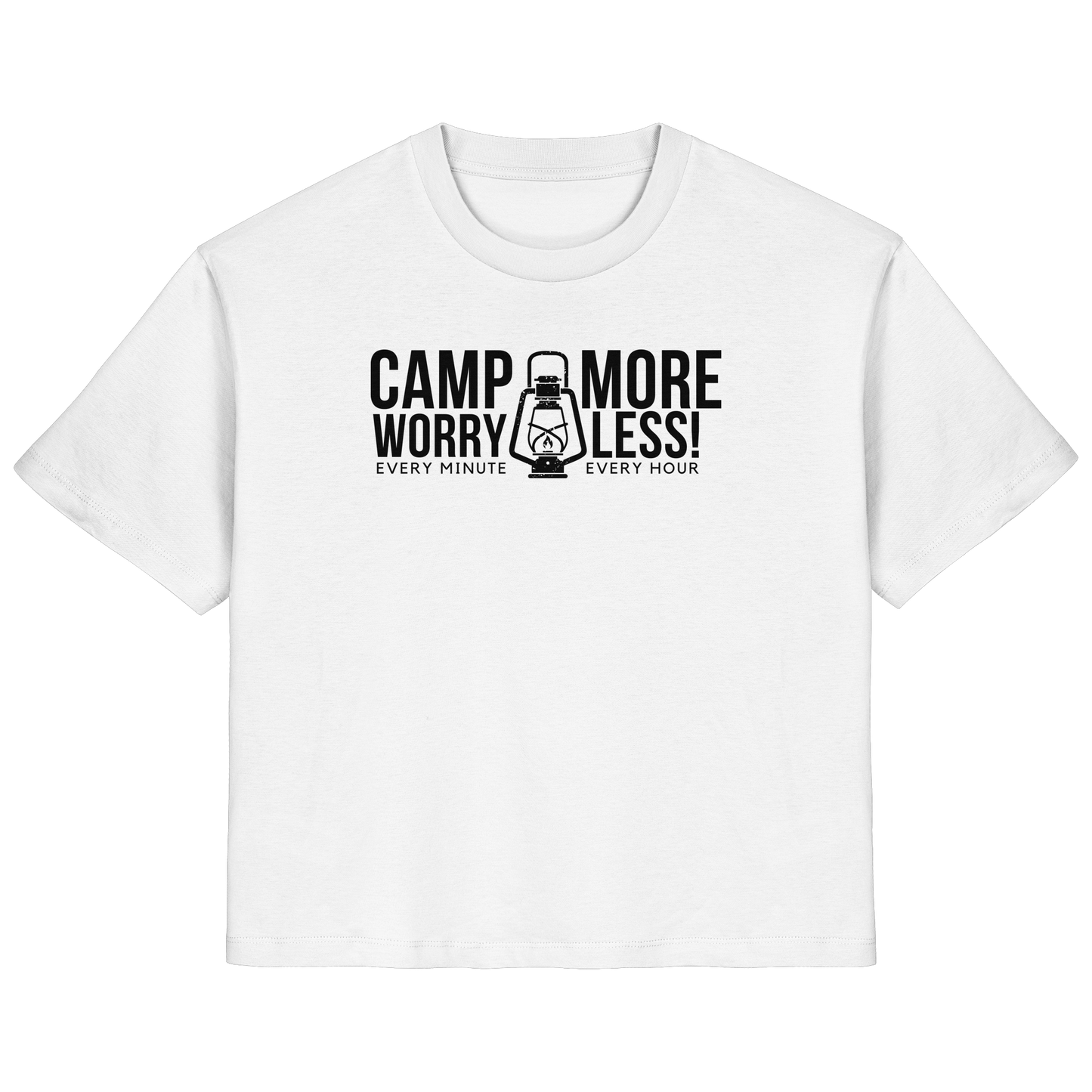 Clever Outdoor Camp More Worry Less  - Ladies Organic Shirt