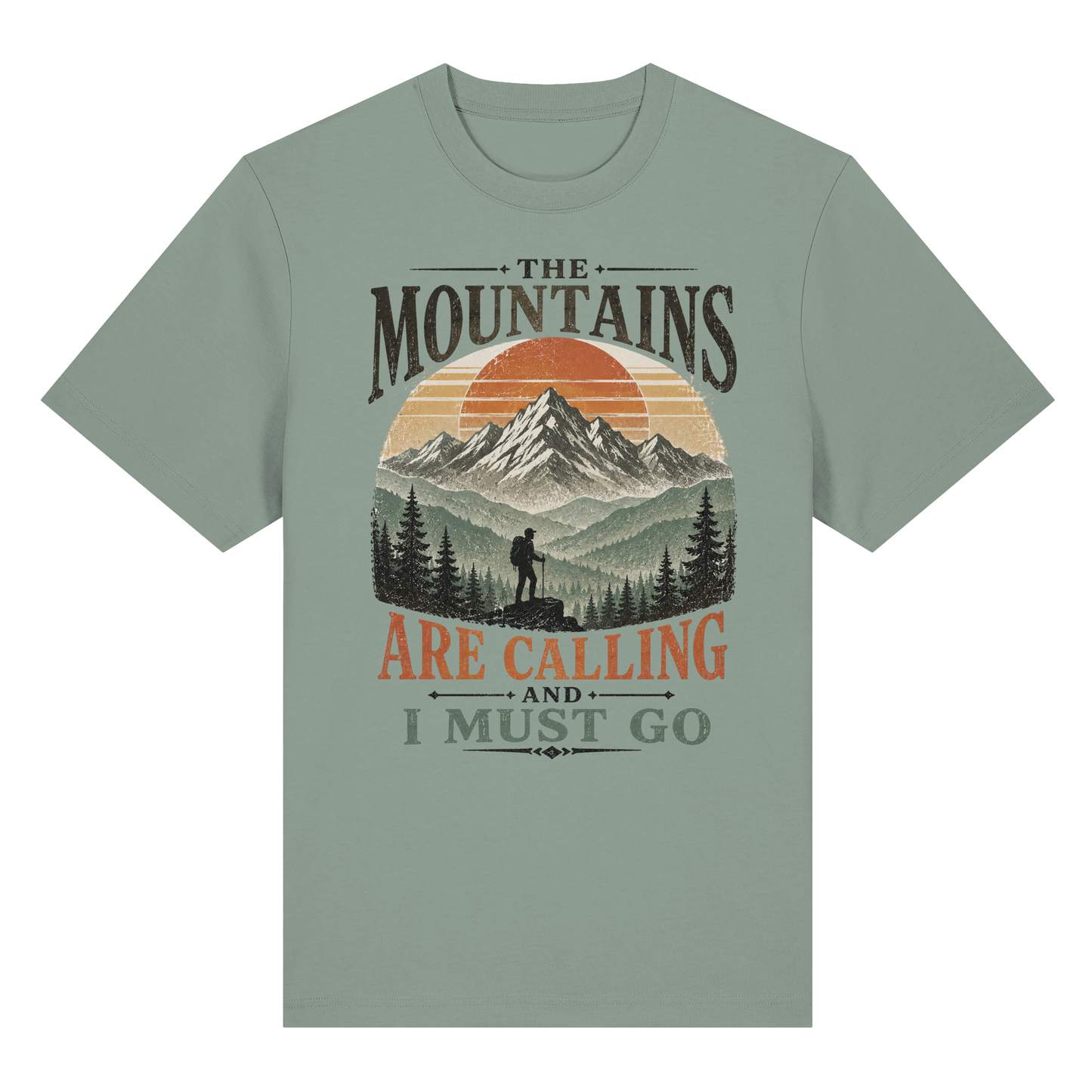 Clever Outdoor The Mountains Are Calling And I Must Go - Organic Heavy Shirt