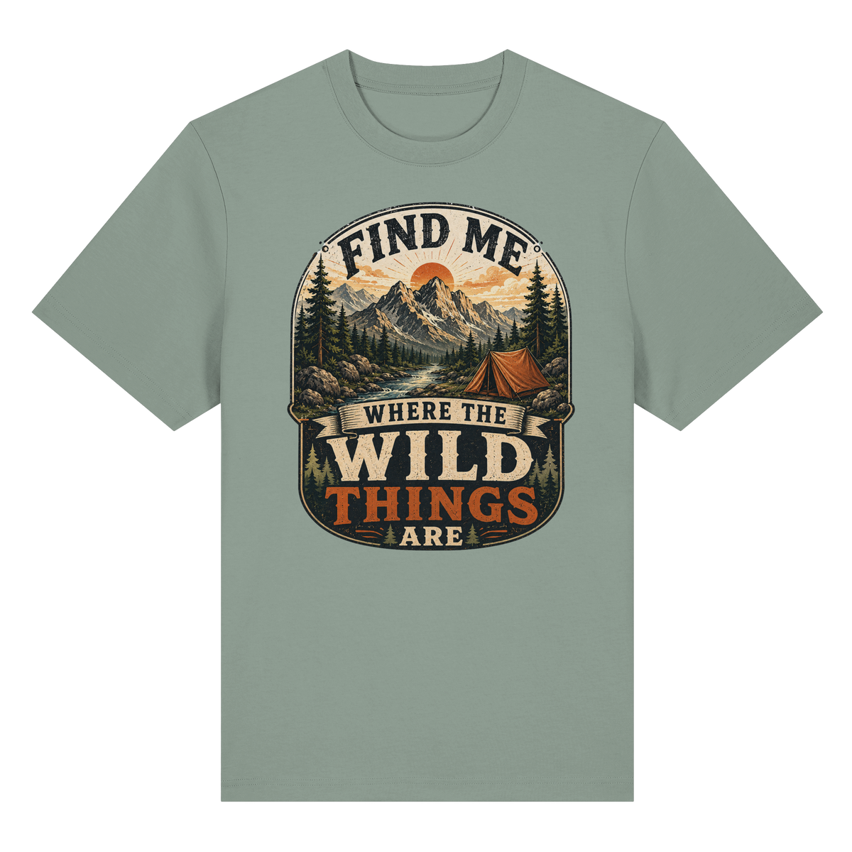 Clever Outdoor Find Me Where The Wild Things Are  - Organic Heavy Shirt - clever-outdoor.de