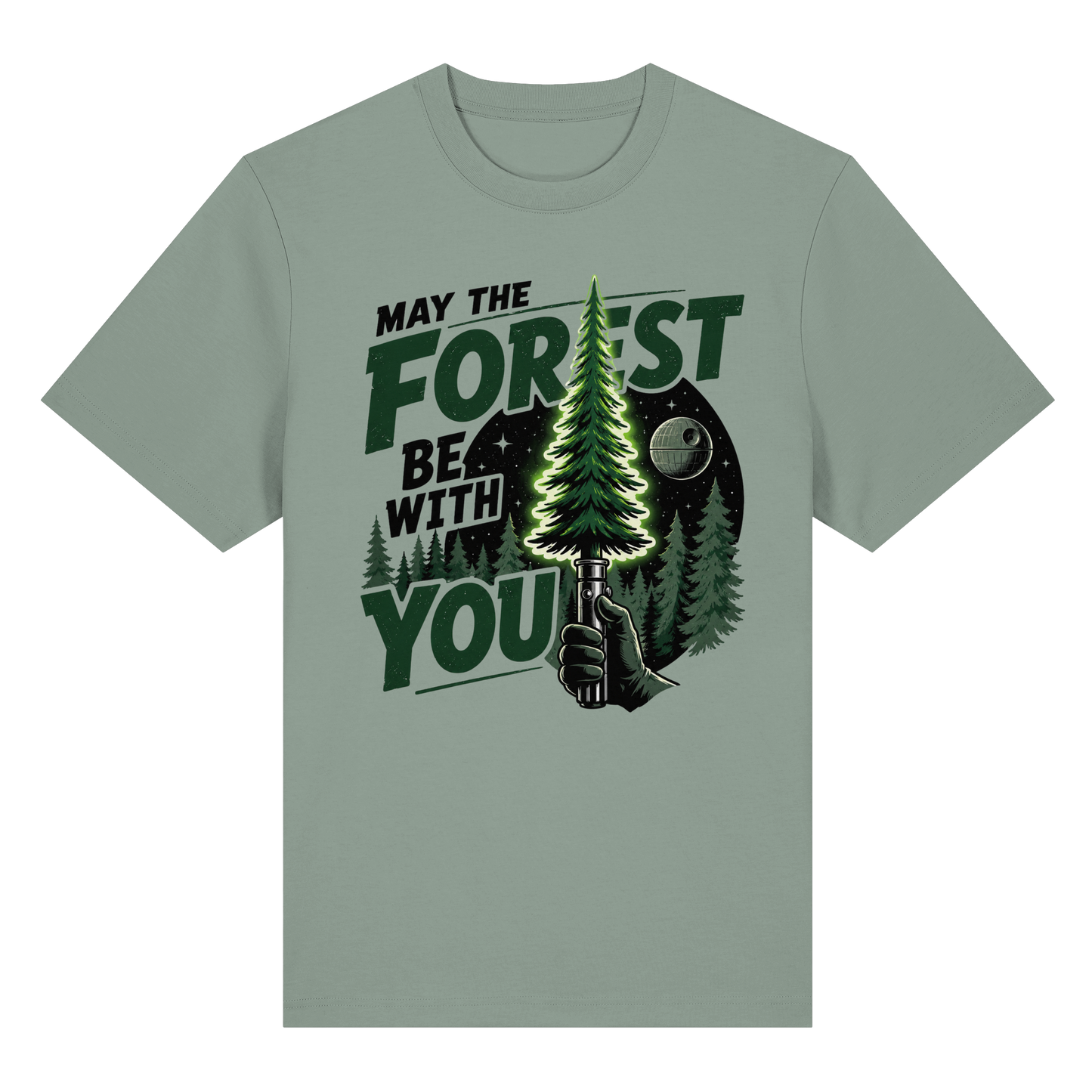Clever Outdoor May The Forest Be With You - Organic Heavy Shirt