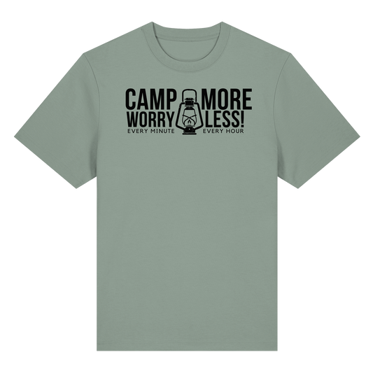 Clever Outdoor Camp More Worry Less  - Organic Heavy Shirt - clever-outdoor.de