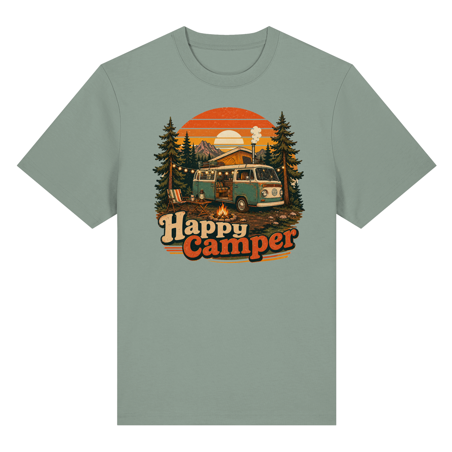 Clever Outdoor Happy Camper - Organic Heavy Shirt