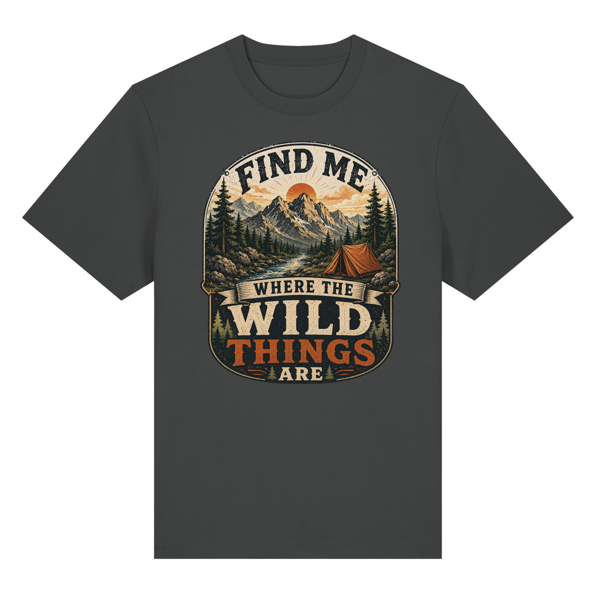 Clever Outdoor Find Me Where The Wild Things Are  - Organic Heavy Shirt - clever-outdoor.de