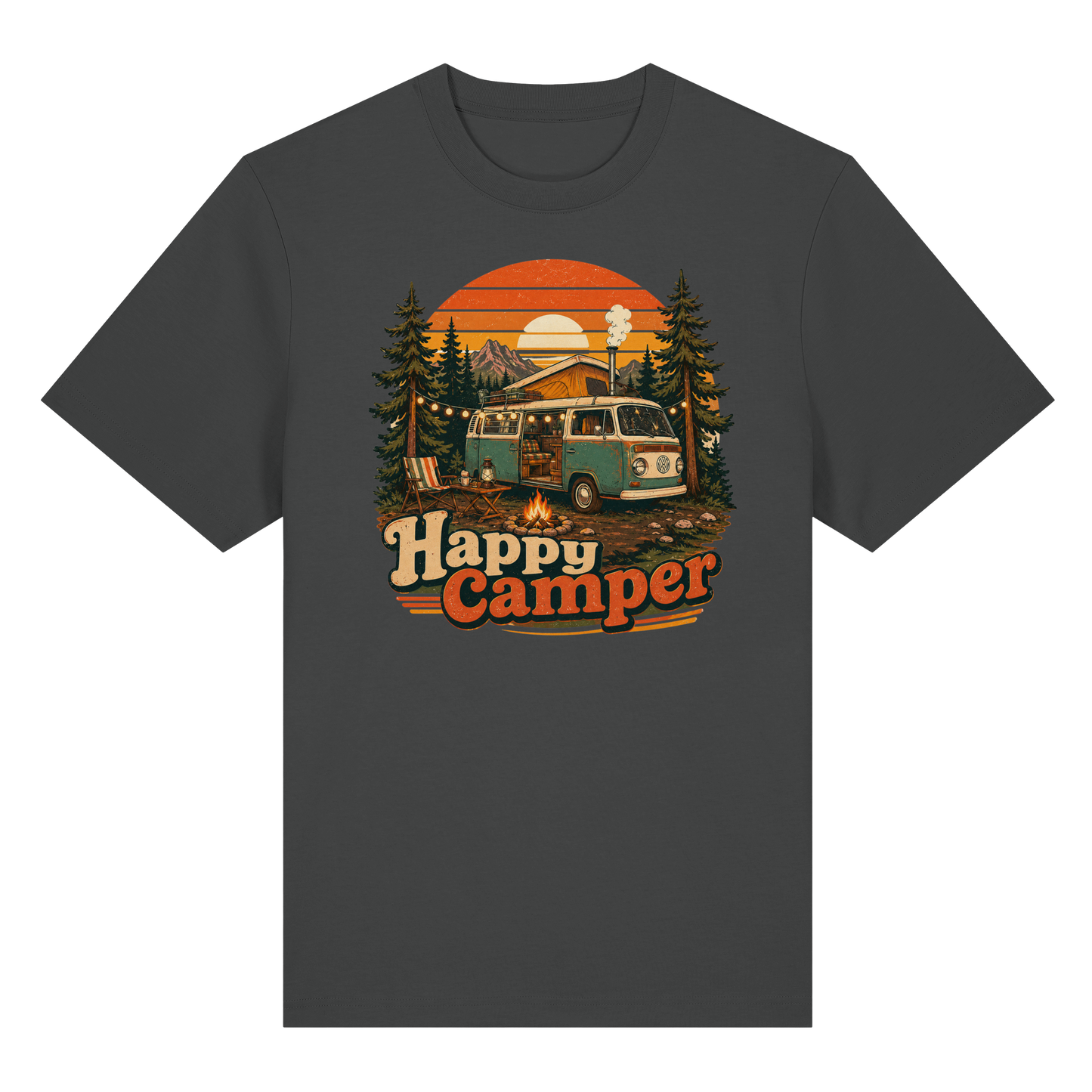 Clever Outdoor Happy Camper - Organic Heavy Shirt