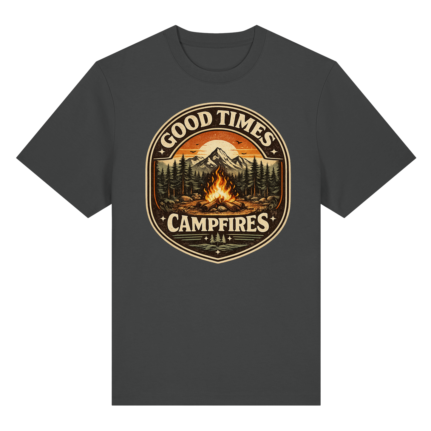 Clever Outdoor Good Times Campfires - Organic Heavy Shirt