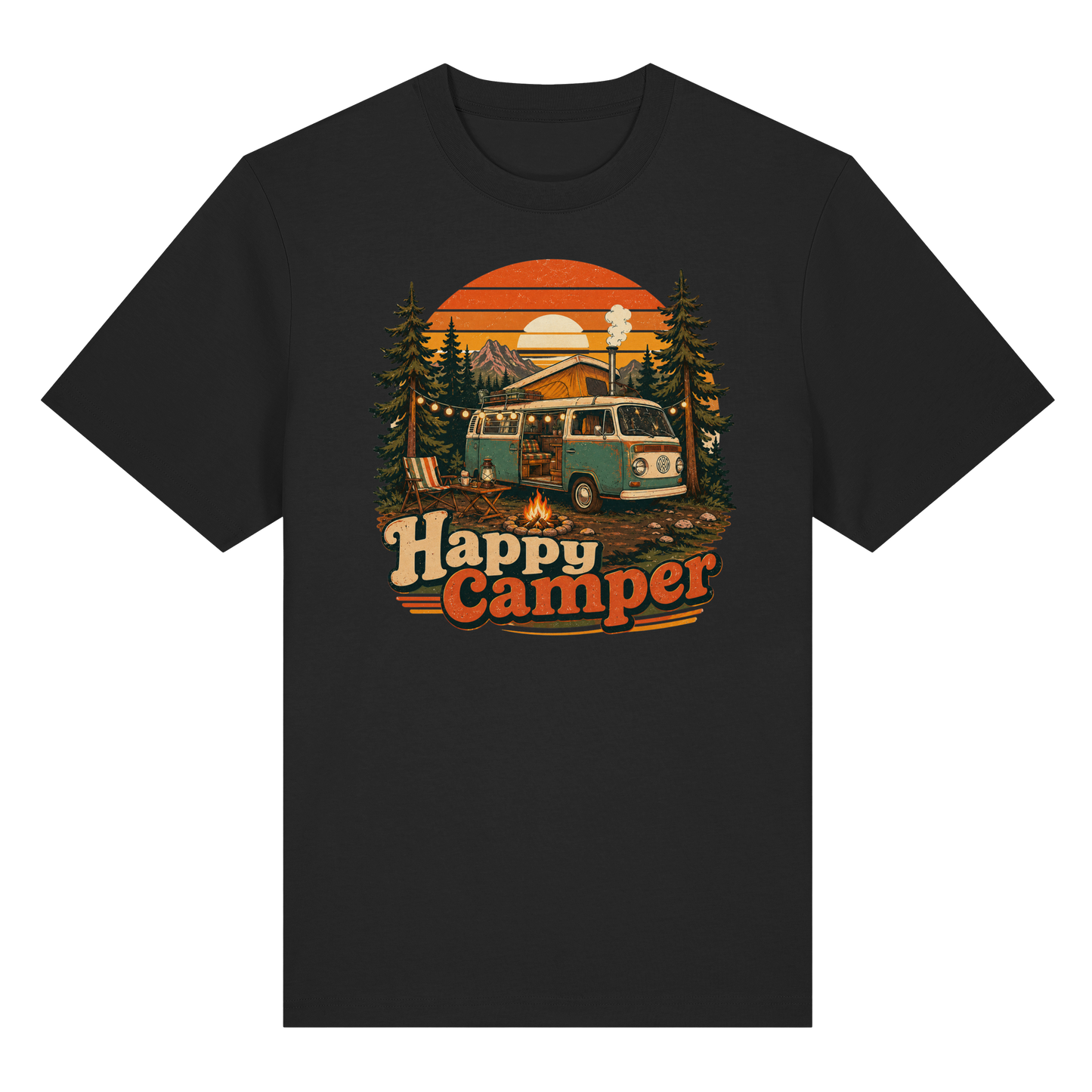 Clever Outdoor Happy Camper - Organic Heavy Shirt