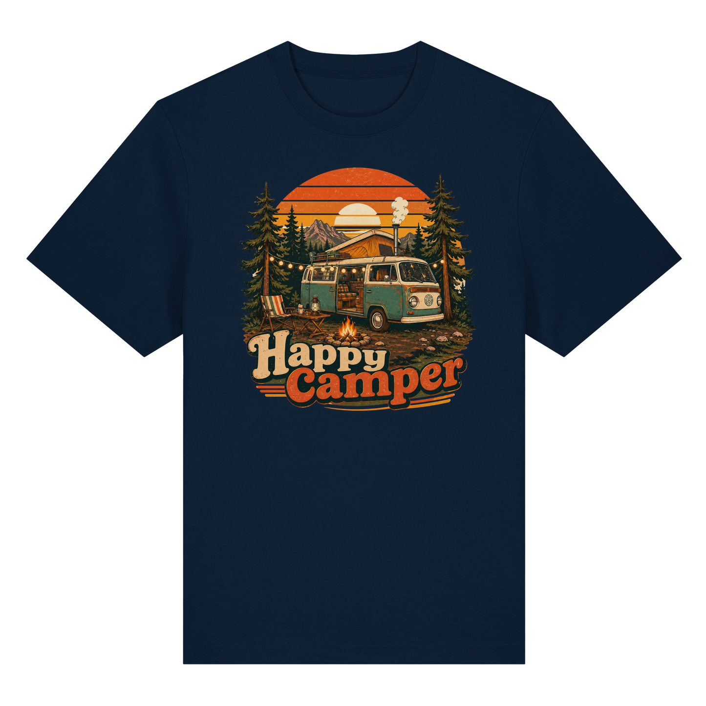 Clever Outdoor Happy Camper - Organic Heavy Shirt