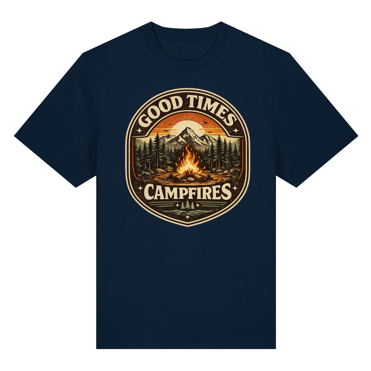 Clever Outdoor Good Times Campfires - Organic Heavy Shirt