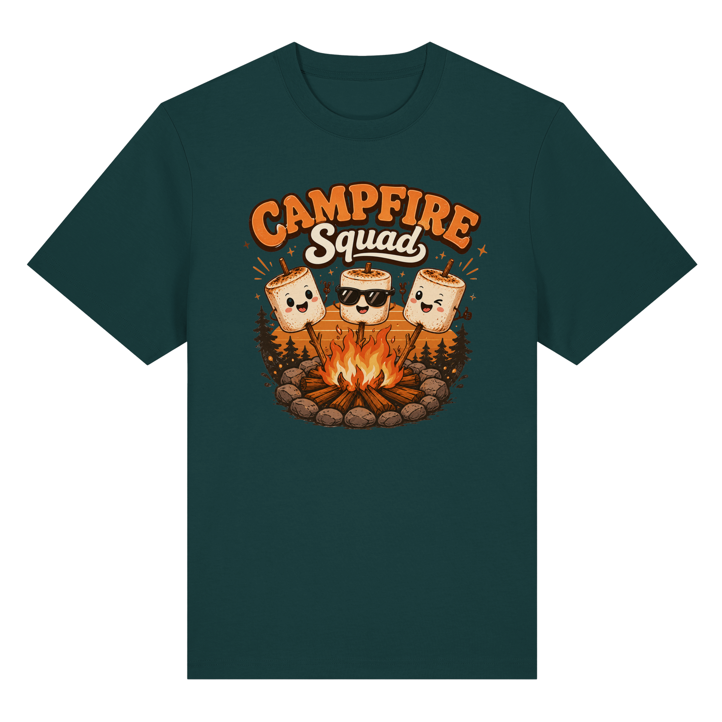 Clever Outdoor Campfire Squad - Organic Heavy Shirt