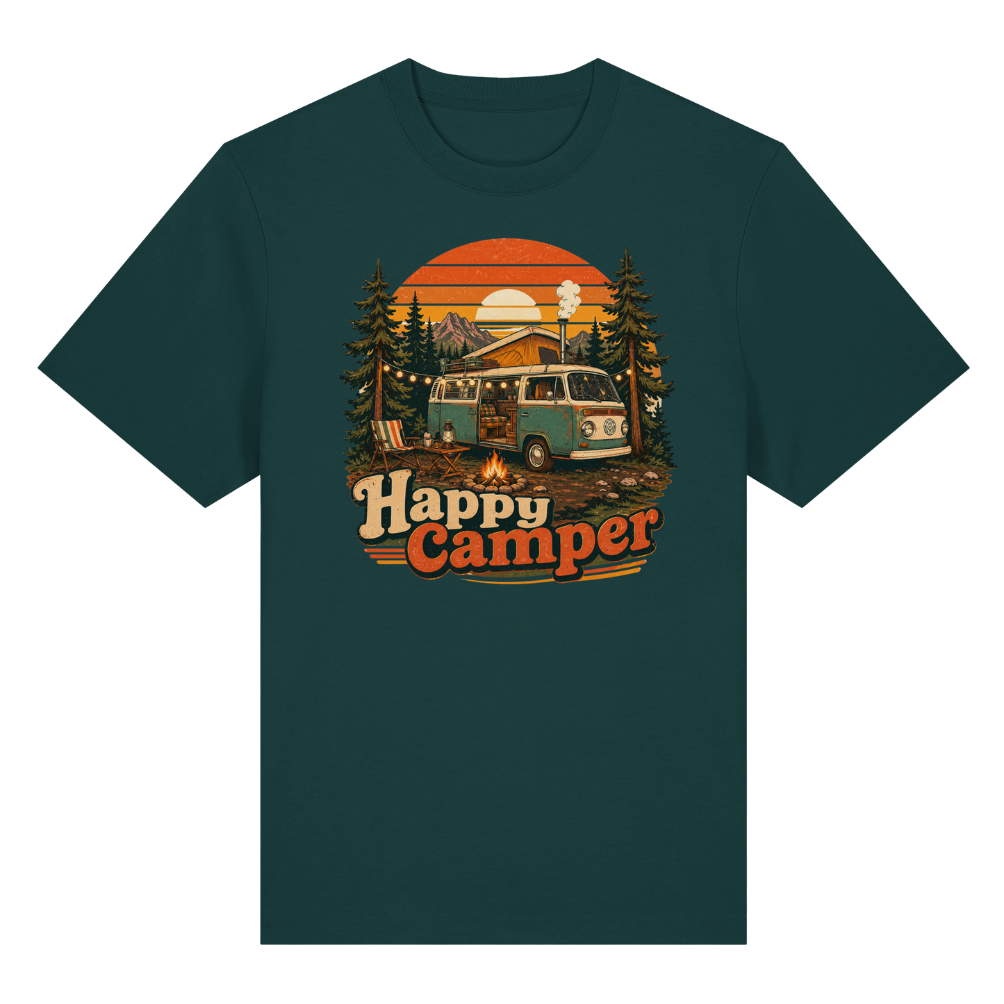 Clever Outdoor Happy Camper - Organic Heavy Shirt