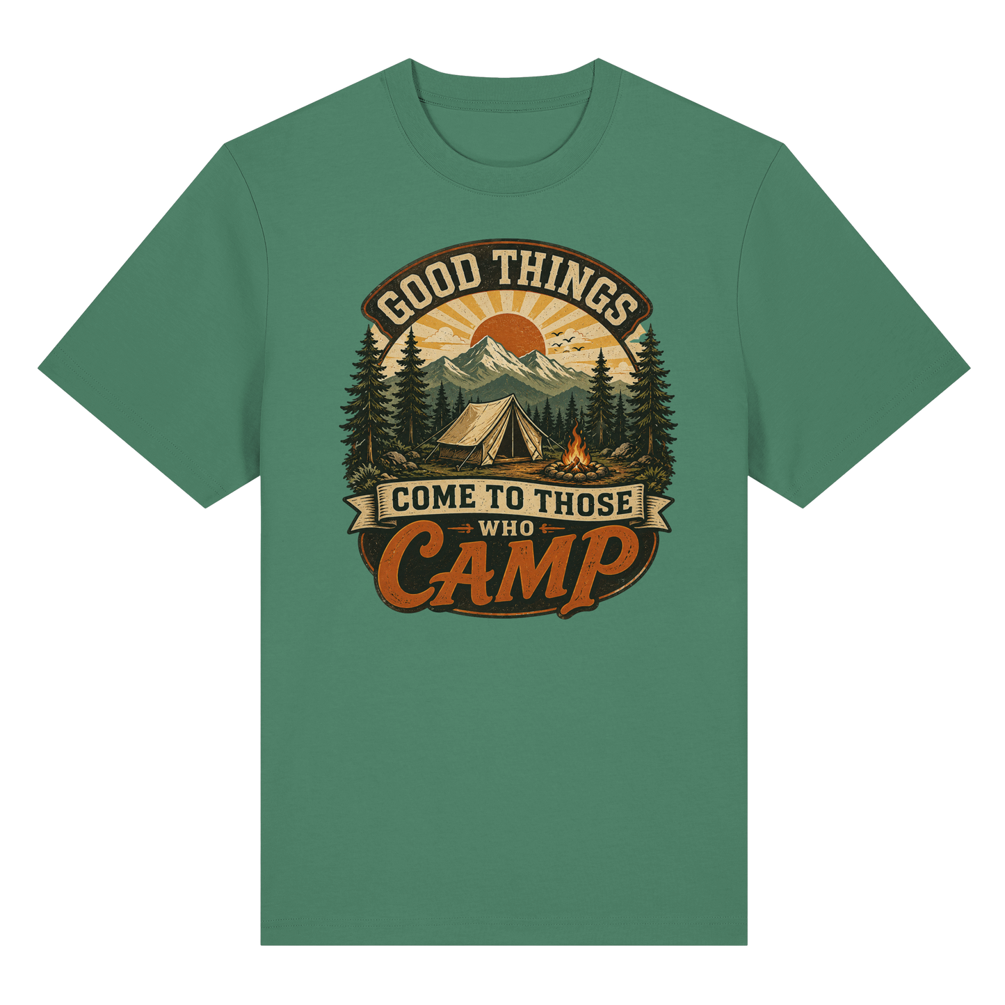 Clever Outdoor Good Things Come To Those Who Camp - Organic Heavy Shirt
