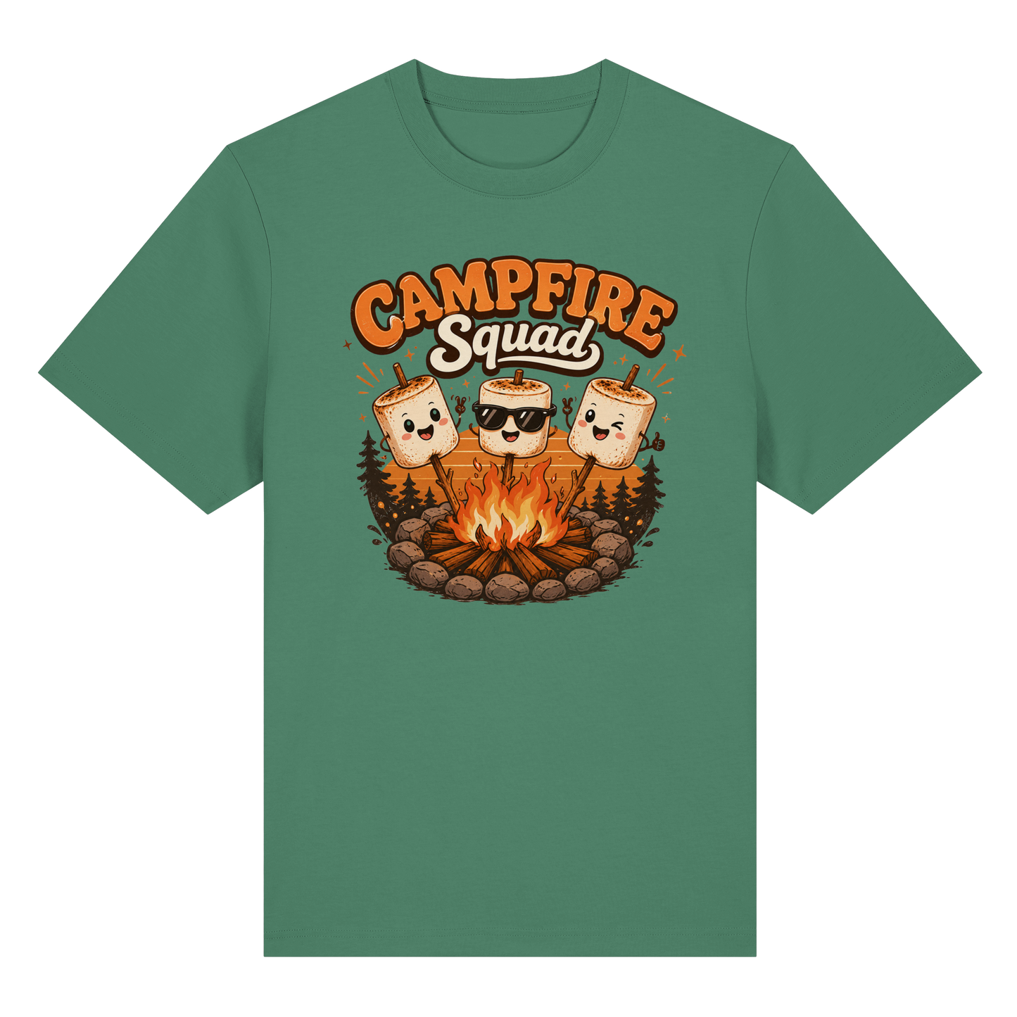 Clever Outdoor Campfire Squad - Organic Heavy Shirt