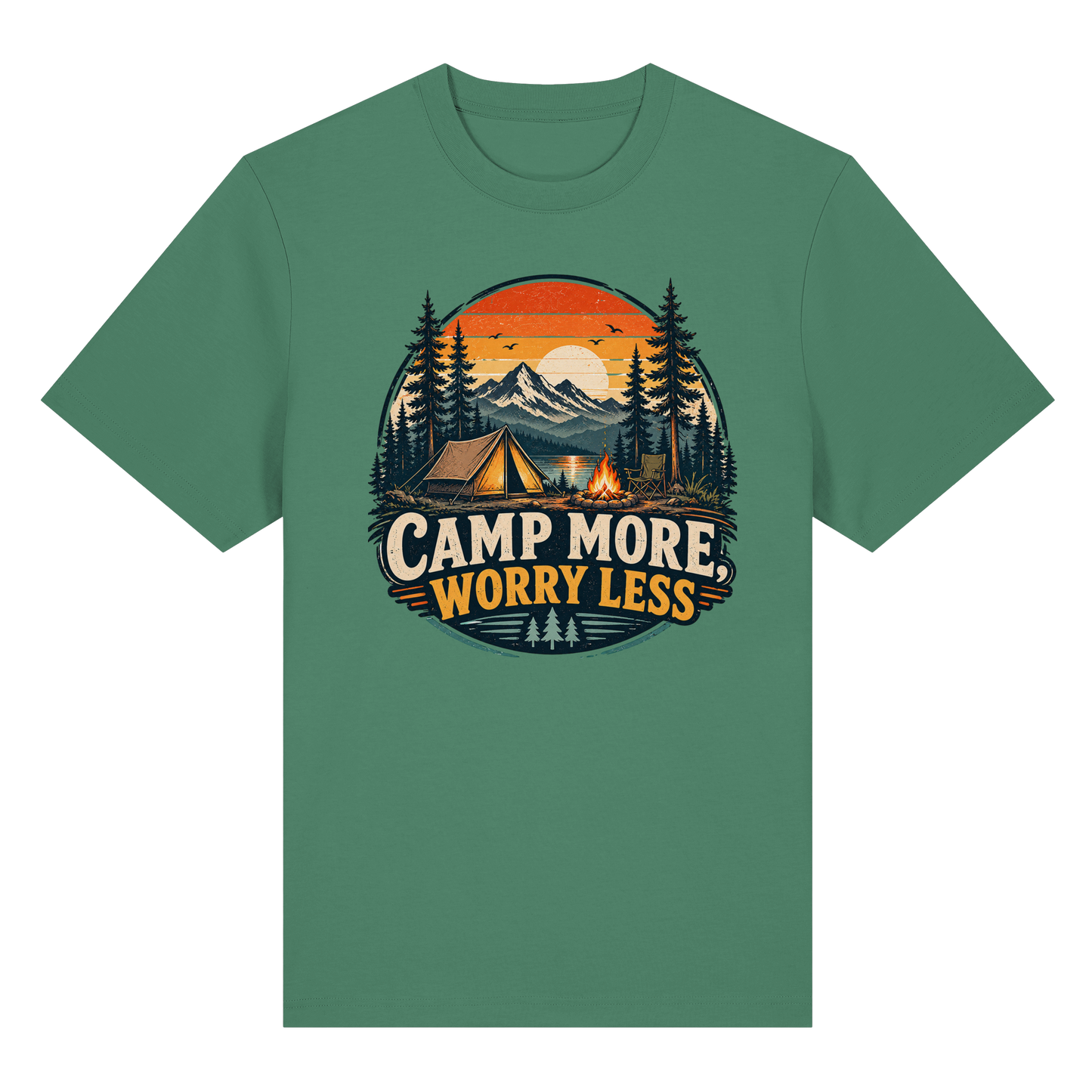 Clever Outdoor Camp More Worry Less - Organic Heavy Shirt