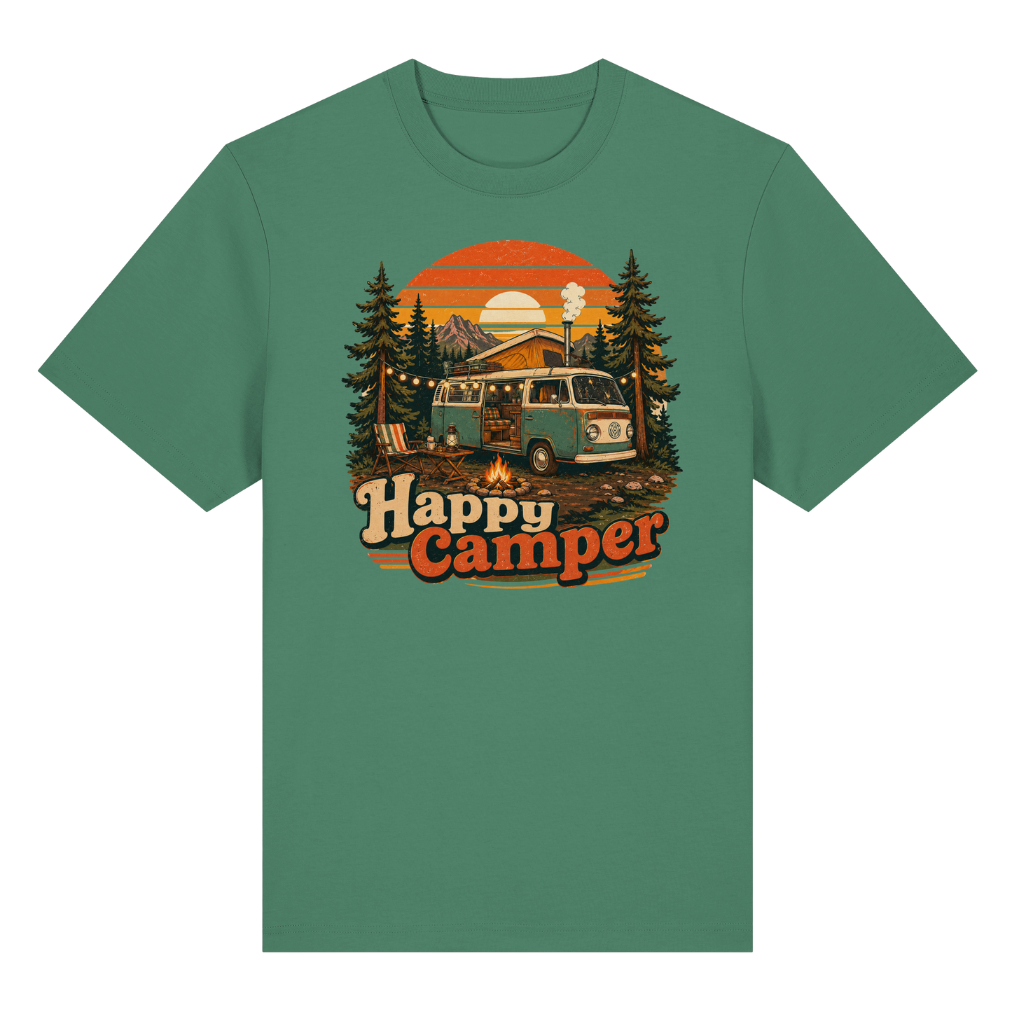 Clever Outdoor Happy Camper - Organic Heavy Shirt