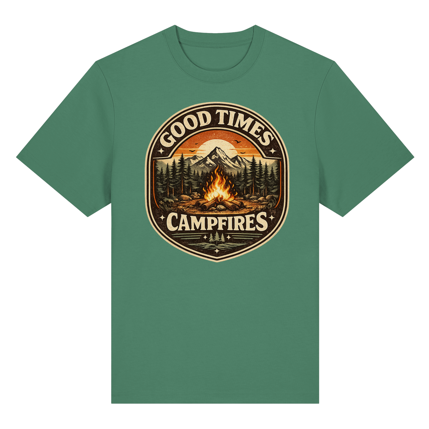 Clever Outdoor Good Times Campfires - Organic Heavy Shirt