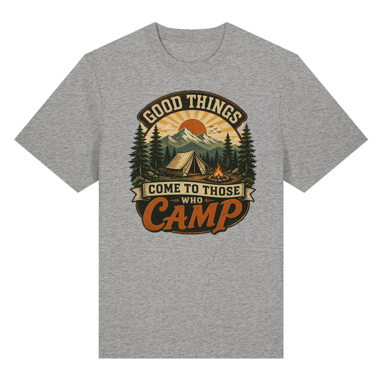 Clever Outdoor Good Things Come To Those Who Camp - Organic Heavy Shirt