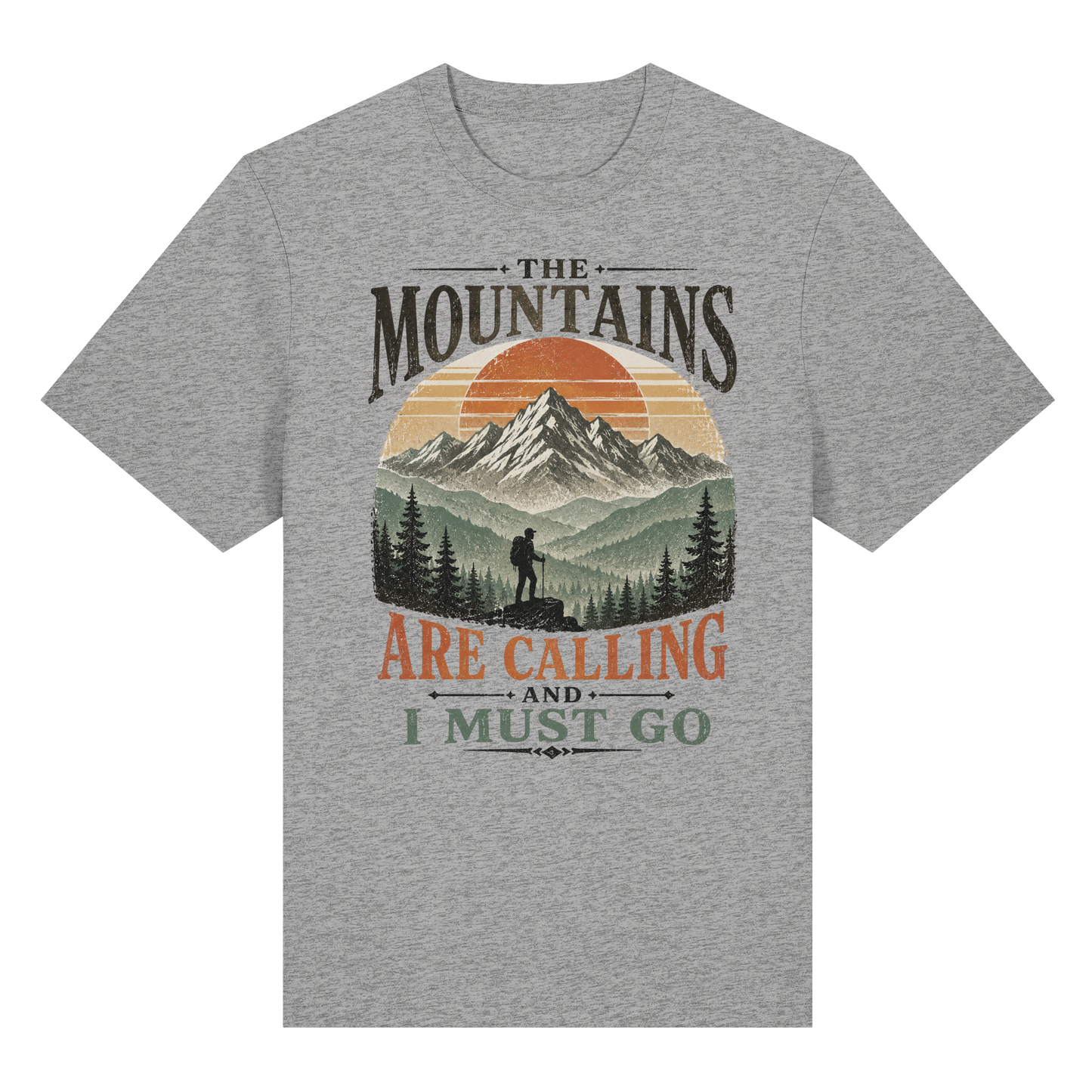 Clever Outdoor The Mountains Are Calling And I Must Go - Organic Heavy Shirt