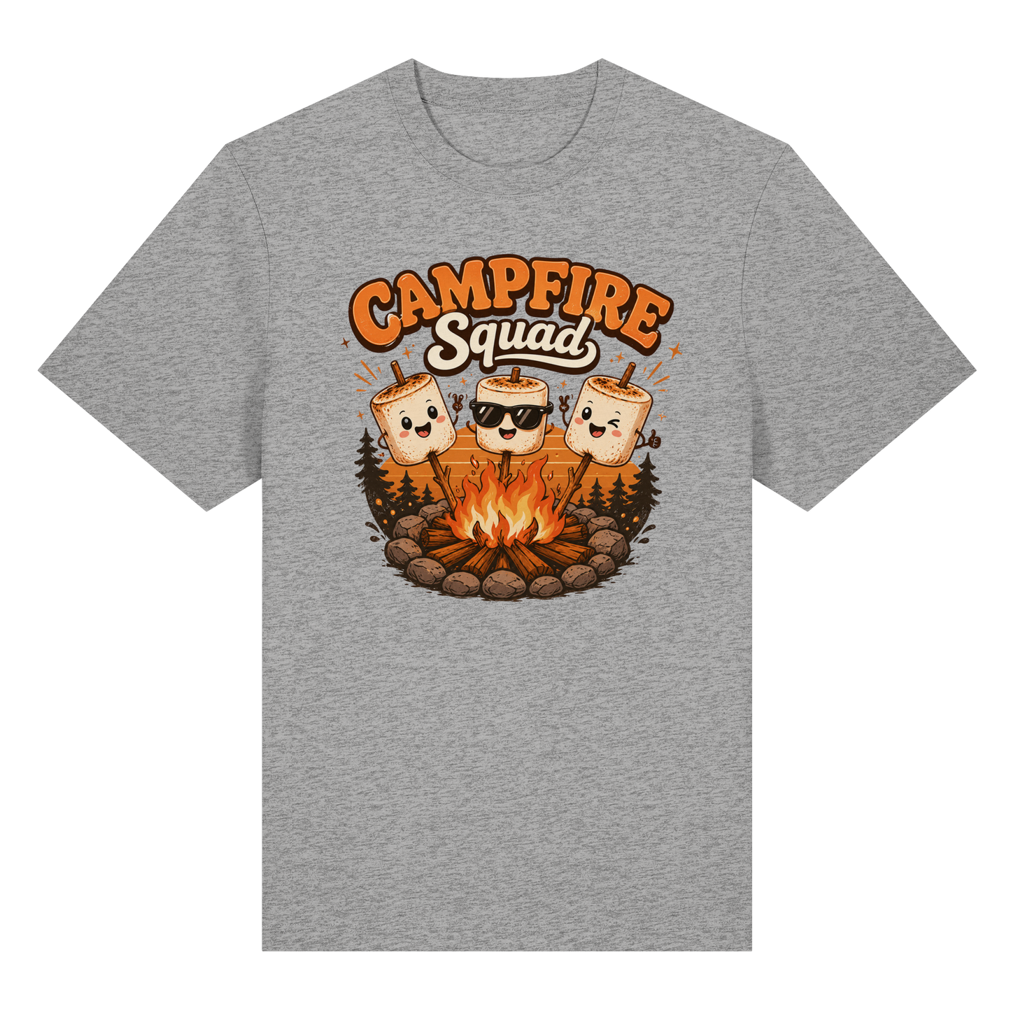 Clever Outdoor Campfire Squad - Organic Heavy Shirt
