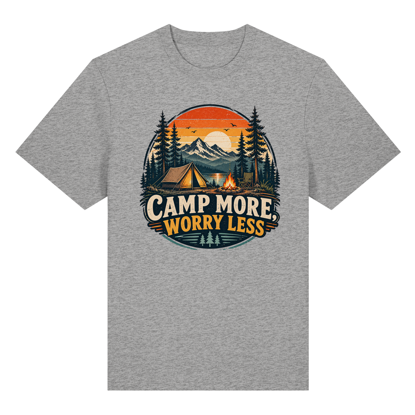 Clever Outdoor Camp More Worry Less - Organic Heavy Shirt