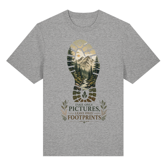 Clever Outdoor Take Only Pictures Leave Only Footprints - Organic Heavy Shirt - clever-outdoor.de