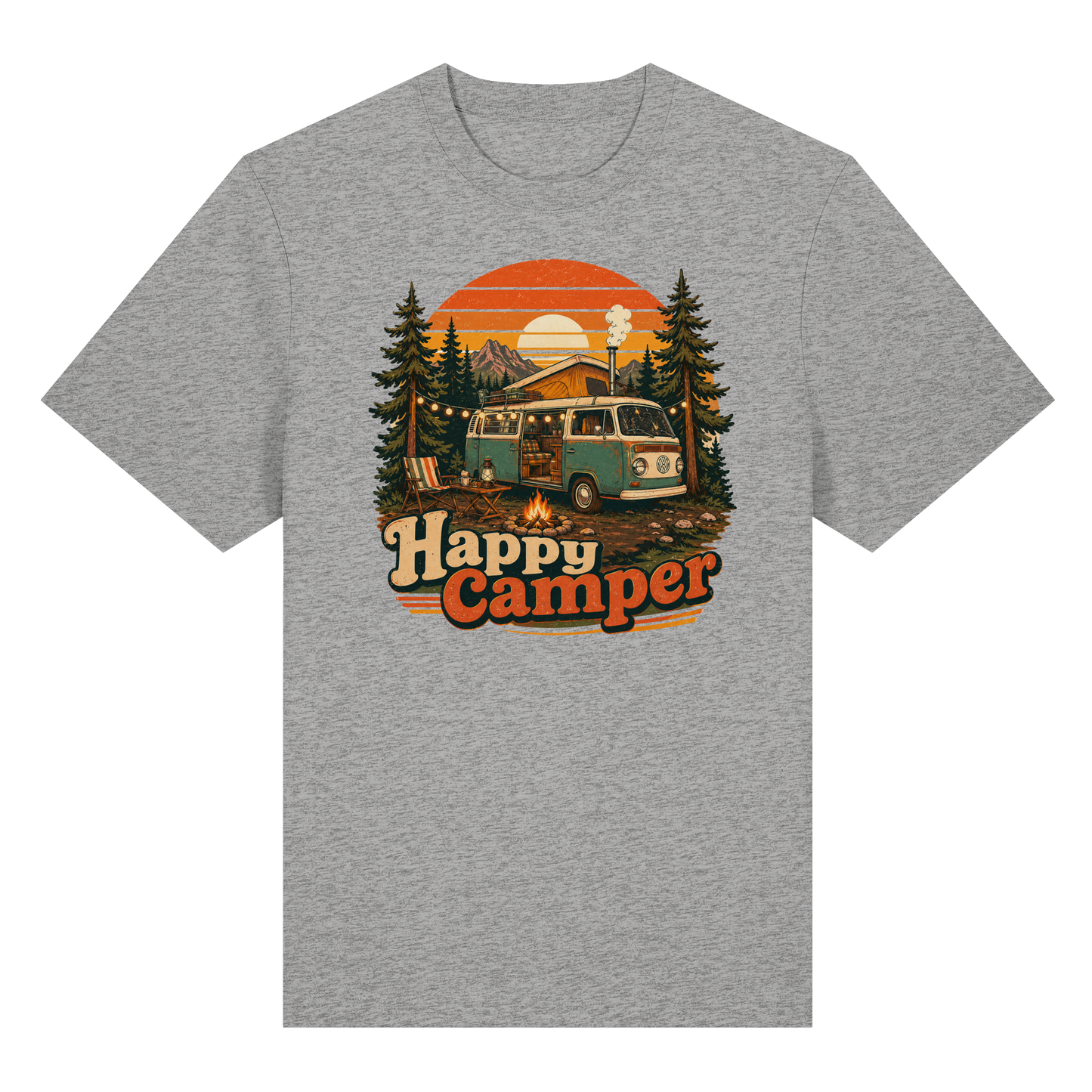 Clever Outdoor Happy Camper - Organic Heavy Shirt
