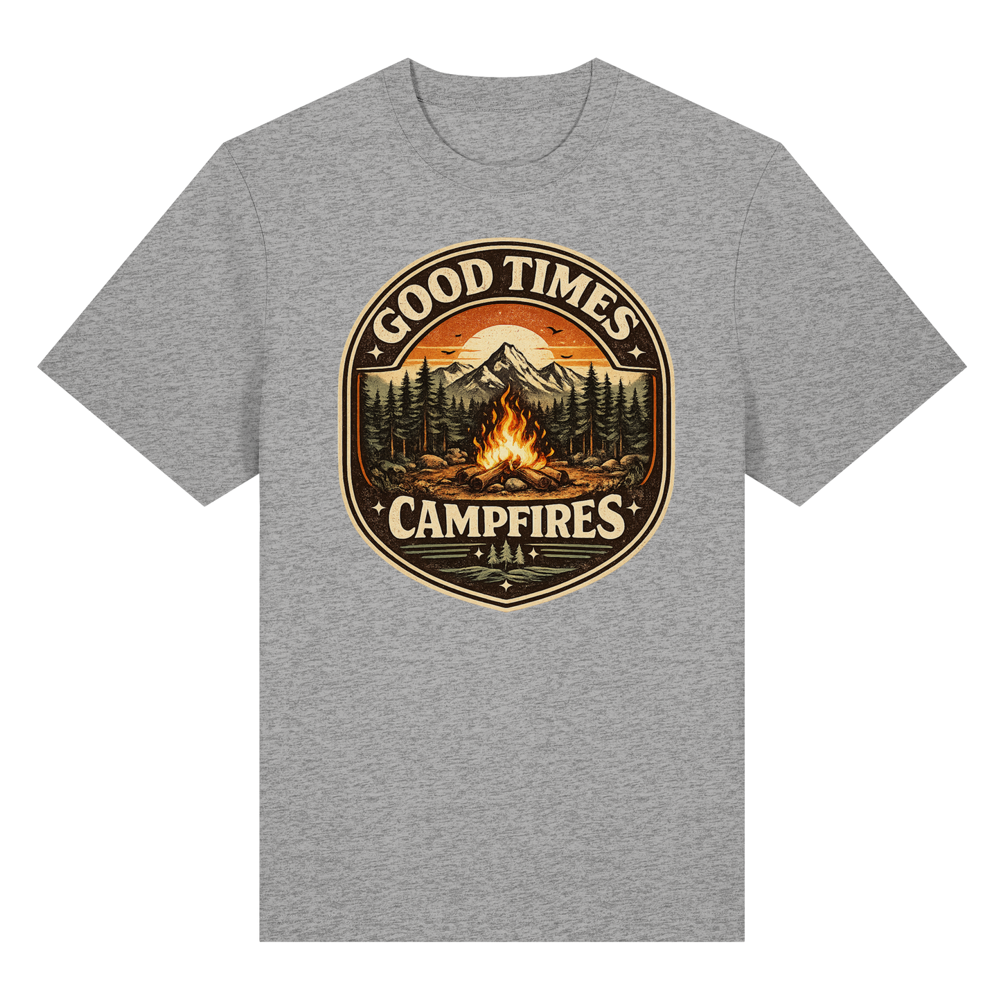 Clever Outdoor Good Times Campfires - Organic Heavy Shirt