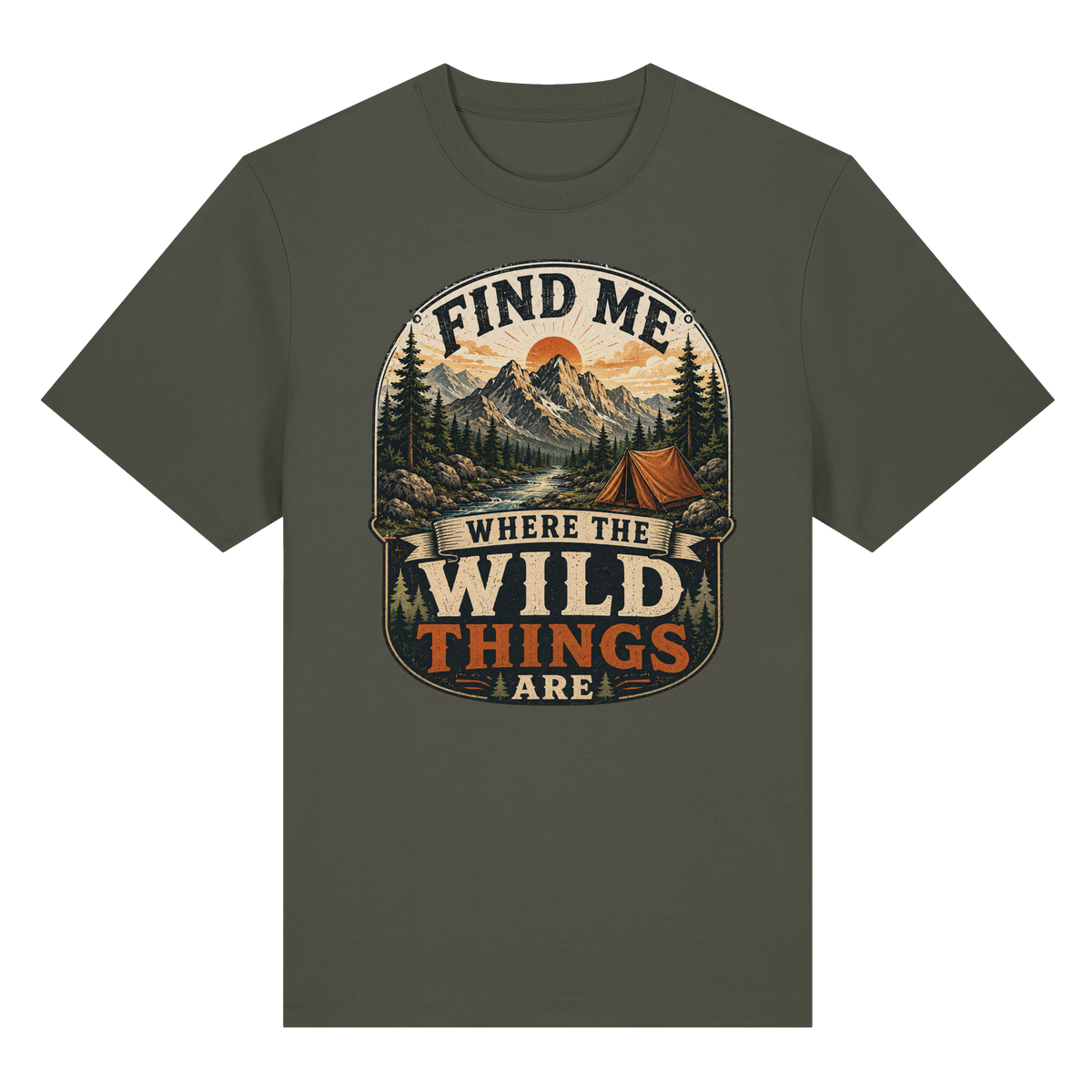 Clever Outdoor Find Me Where The Wild Things Are  - Organic Heavy Shirt - clever-outdoor.de
