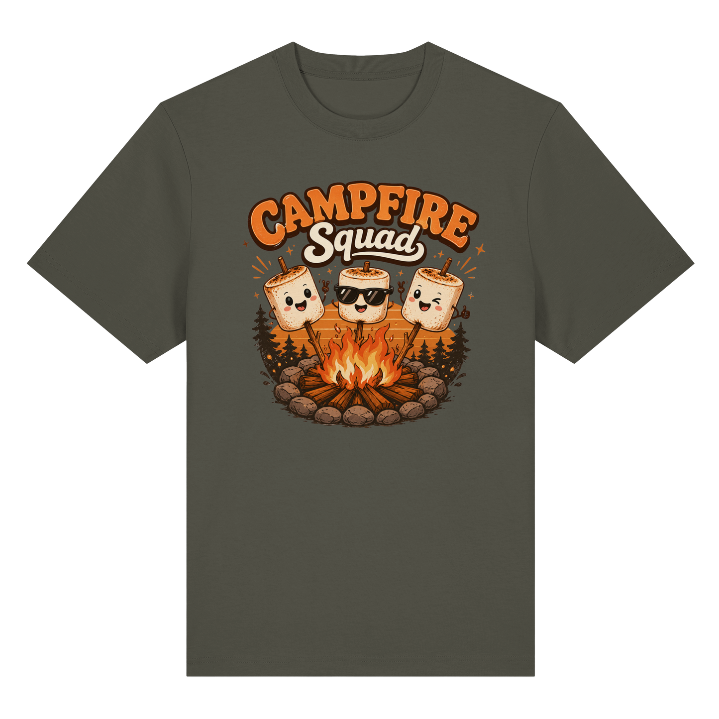 Clever Outdoor Campfire Squad - Organic Heavy Shirt