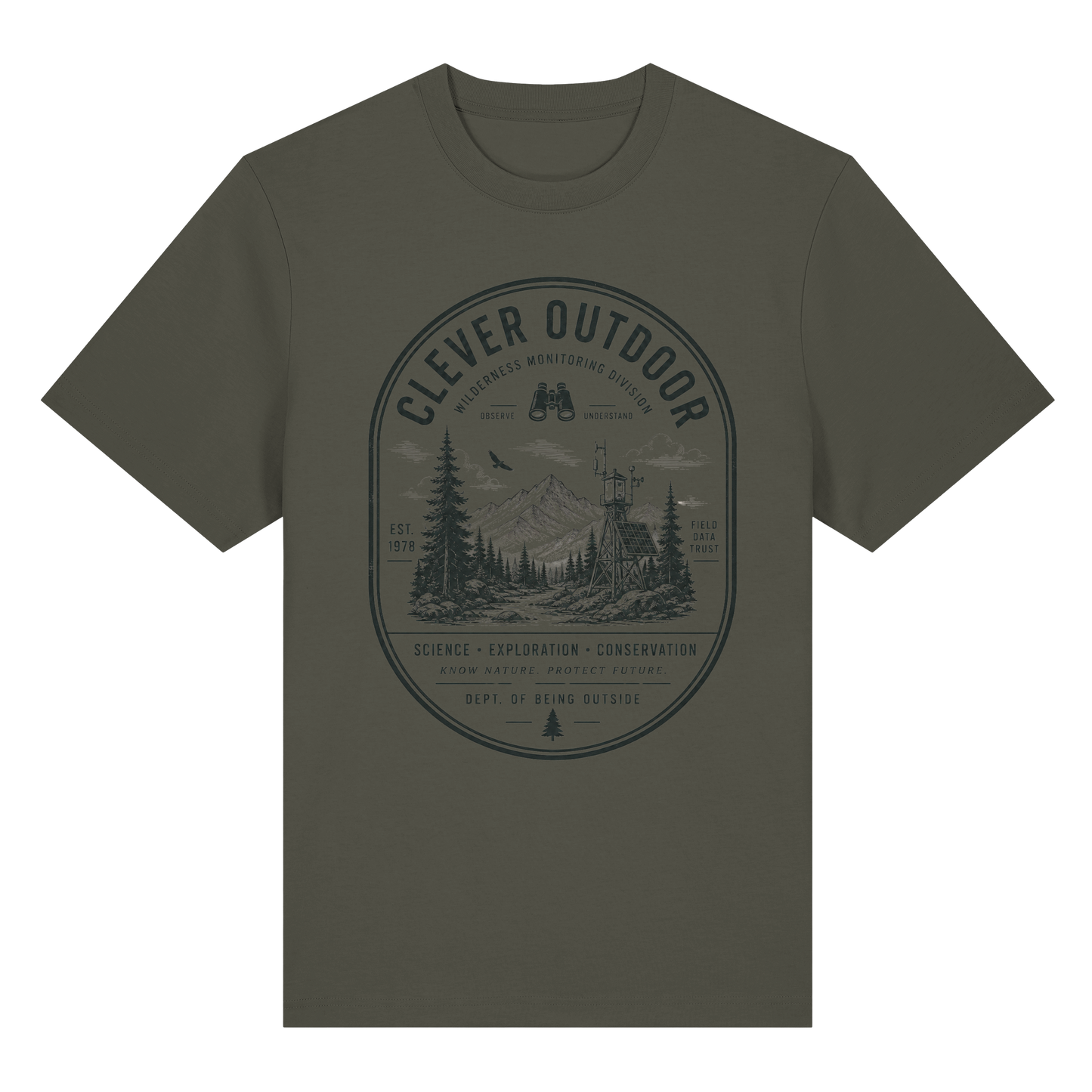 Clever Outdoor Monitoring Division - Organic Heavy Shirt