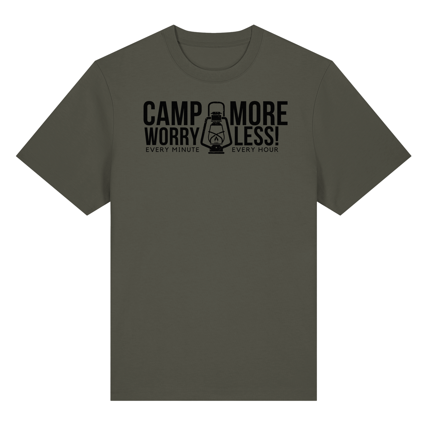 Clever Outdoor Camp More Worry Less  - Organic Heavy Shirt