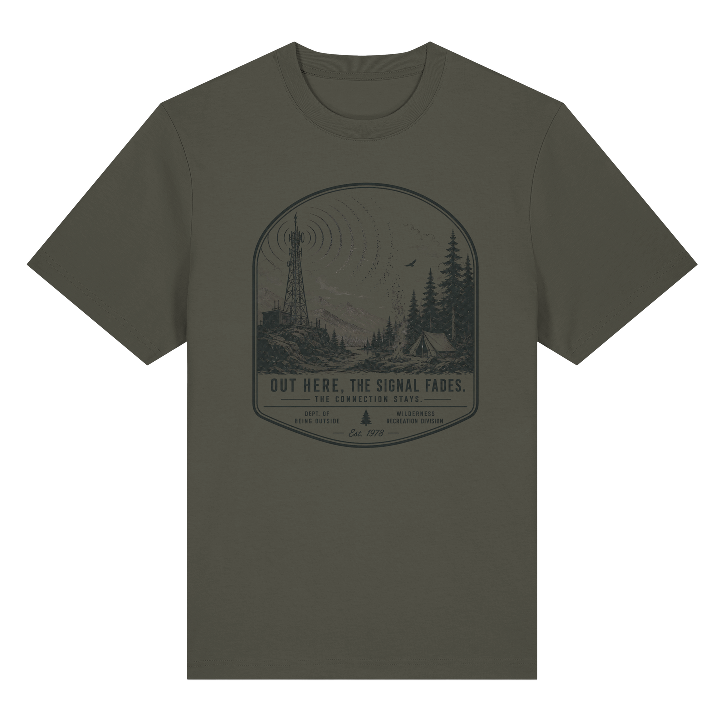 Clever Outdoor Signal Fades - Organic Heavy Shirt