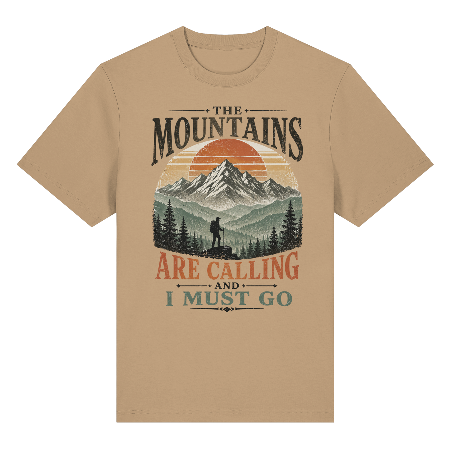 Clever Outdoor The Mountains Are Calling And I Must Go - Organic Heavy Shirt