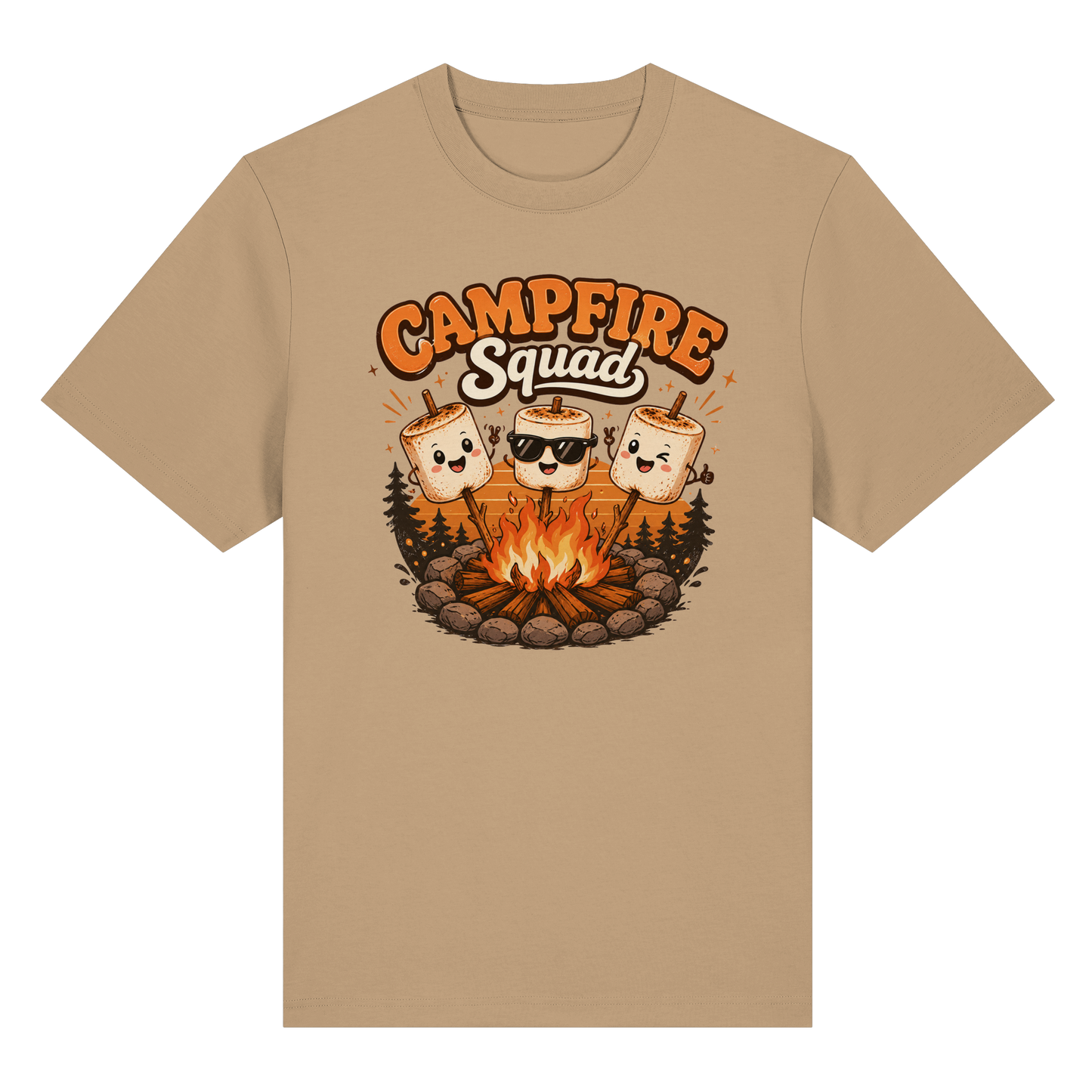 Clever Outdoor Campfire Squad - Organic Heavy Shirt