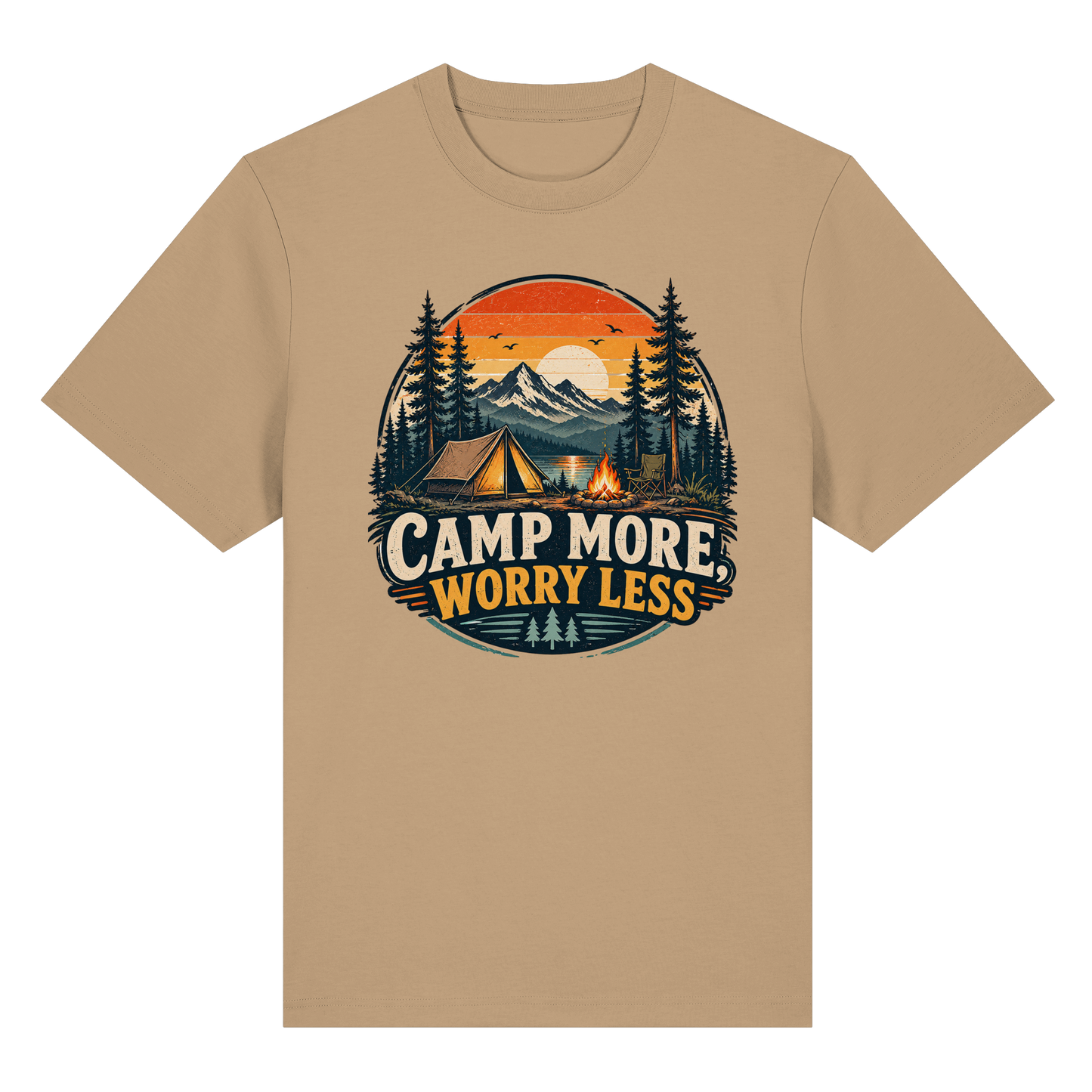 Clever Outdoor Camp More Worry Less - Organic Heavy Shirt