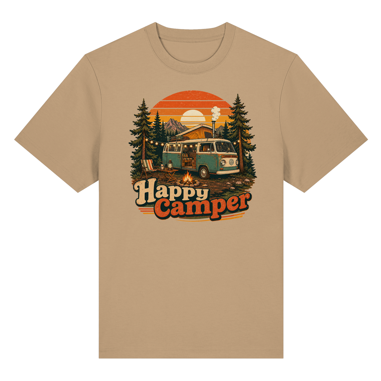 Clever Outdoor Happy Camper - Organic Heavy Shirt