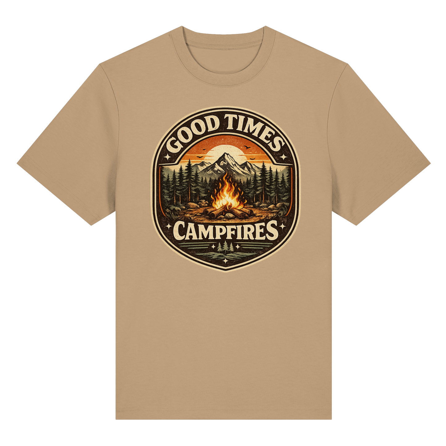 Clever Outdoor Good Times Campfires - Organic Heavy Shirt