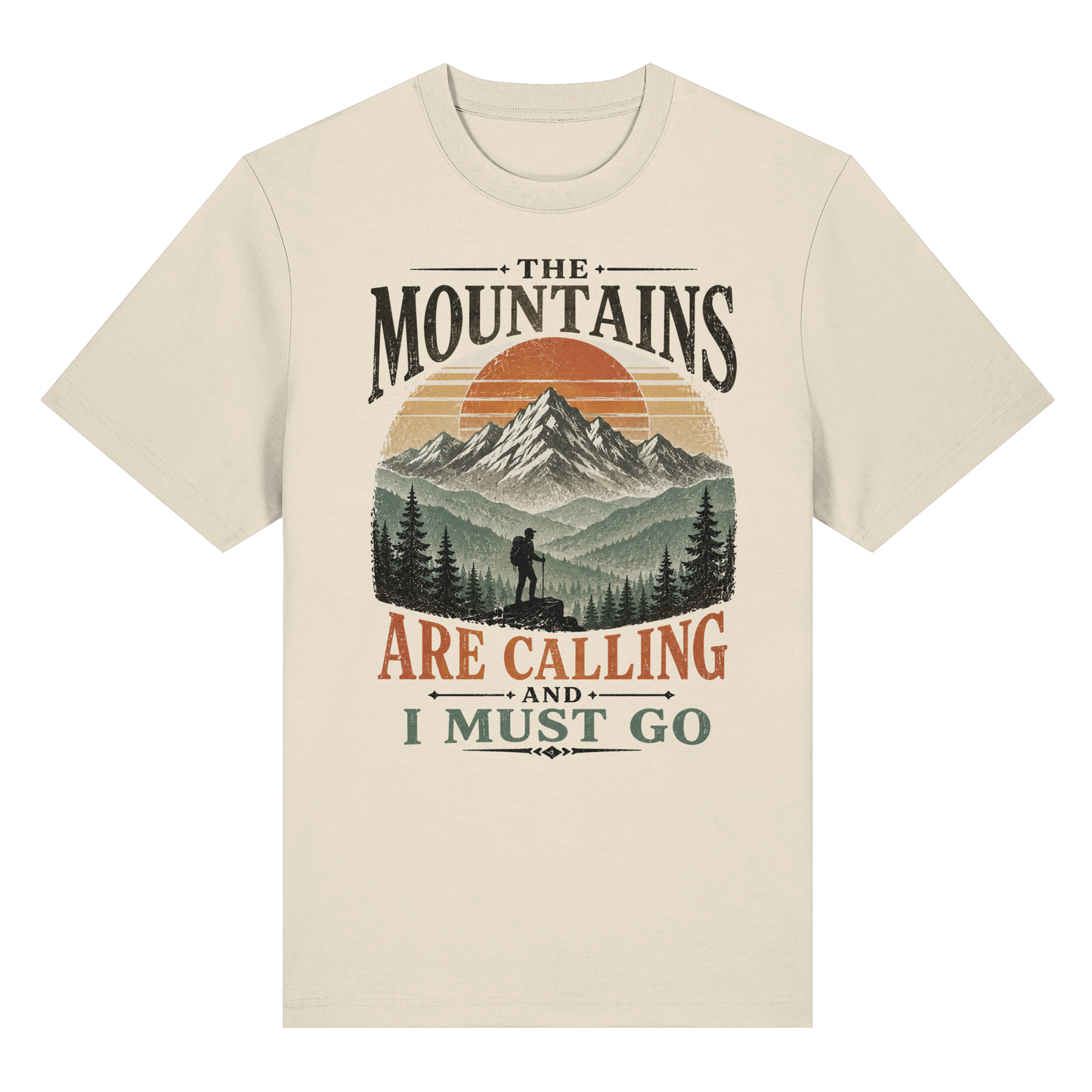 Clever Outdoor The Mountains Are Calling And I Must Go - Organic Heavy Shirt