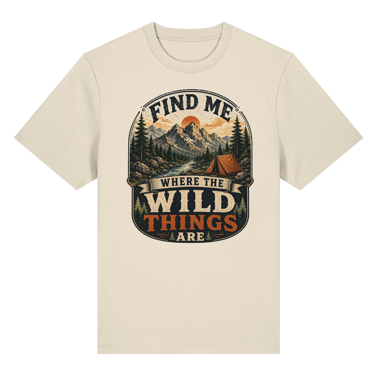 Clever Outdoor Find Me Where The Wild Things Are  - Organic Heavy Shirt - clever-outdoor.de