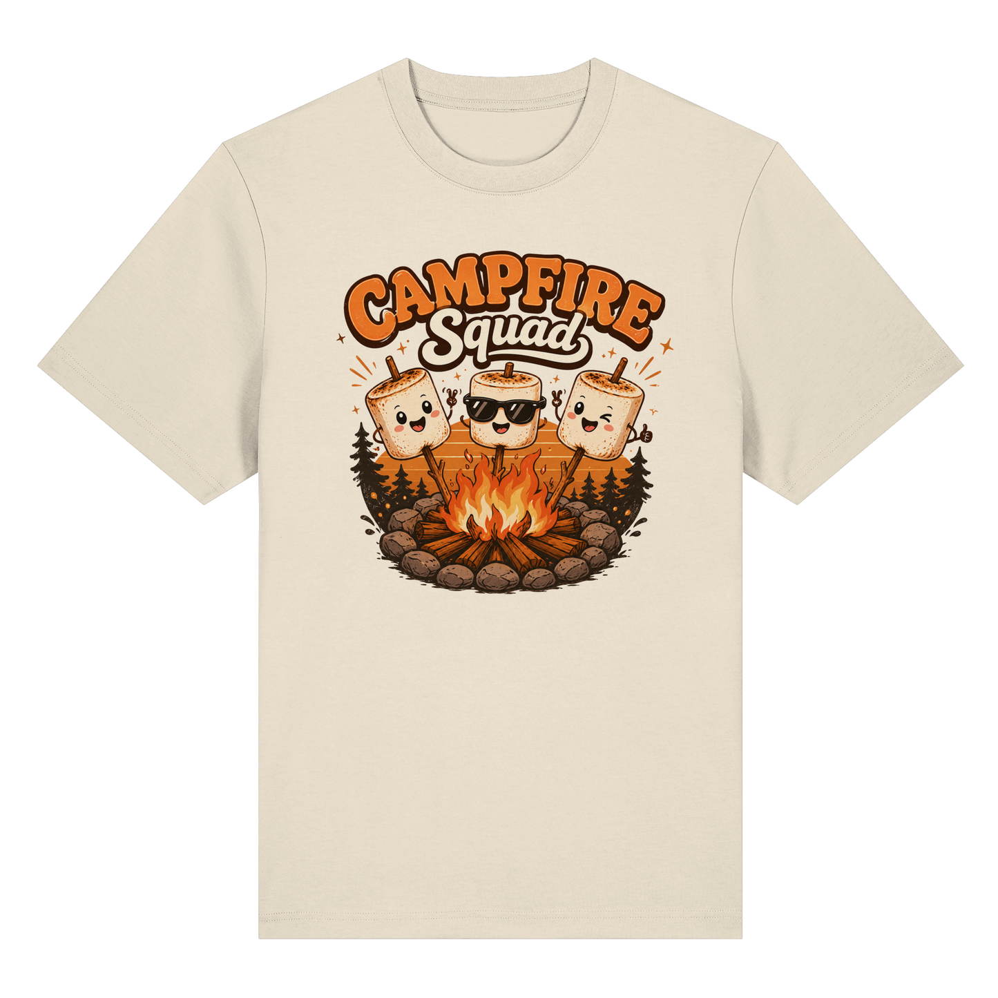 Clever Outdoor Campfire Squad - Organic Heavy Shirt